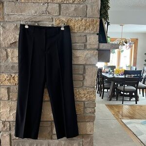 Talbots Heritage Wool Black Dress Trouser Pants Size 14